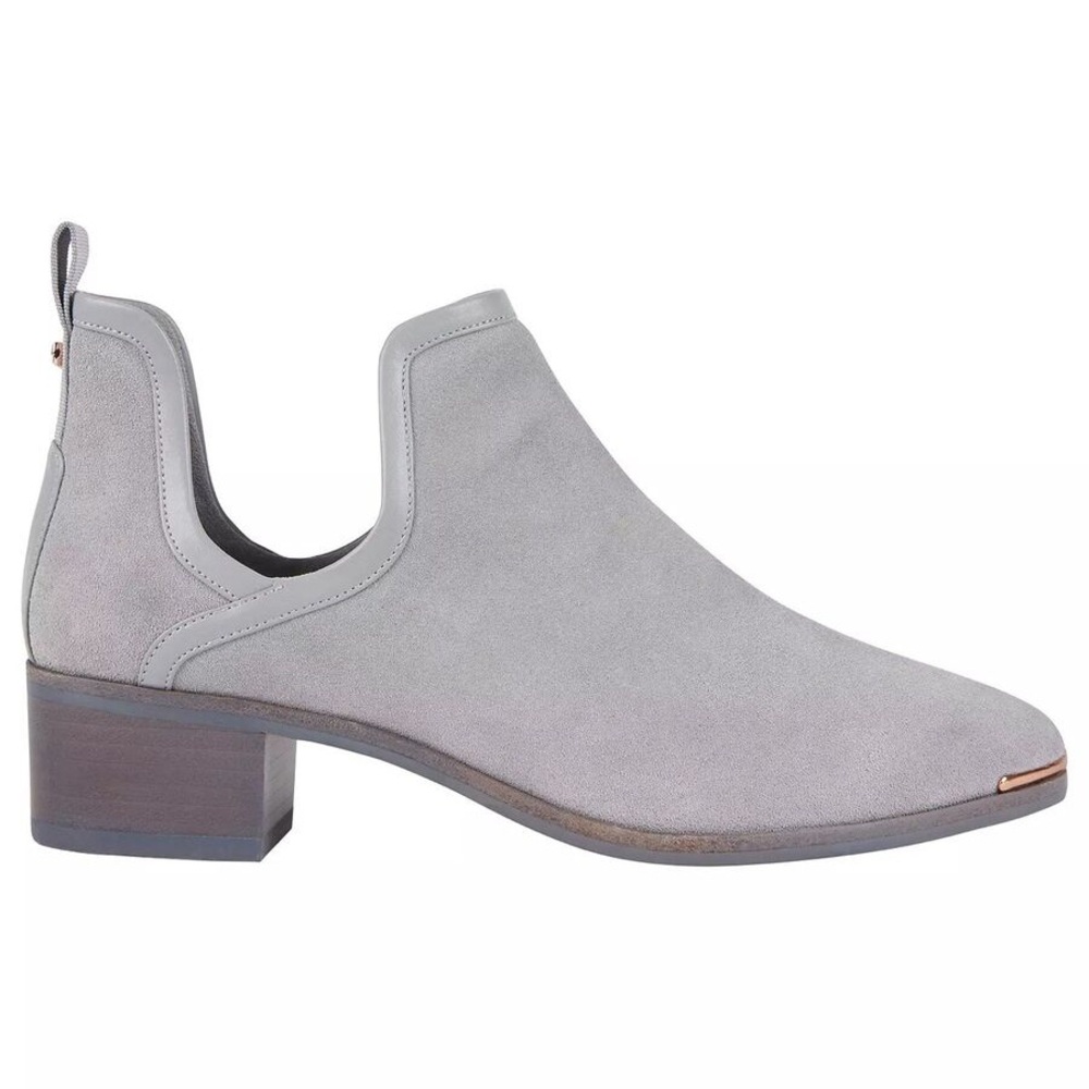 NWT Ted Baker London Twillo Suede Cutout Ankle Bootie - Picture 2 of 11